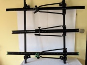 Bagażnik rowerowy dachowy Amos na 3 rowery Uniwersalny solidny czarny Okazj