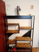 Regał loft do salonu lub pokoju 