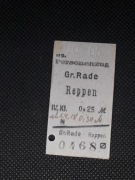 Magnes Bilet Gross Rade (Radów) - Reppen