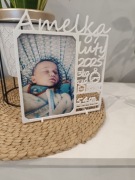 Personalizowana ramka metryczka narodzin dziecka 