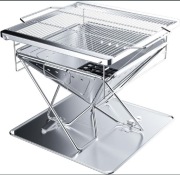 Duży Grill Węglowy Składany Przenośny Palenisko Offroad Turystyka