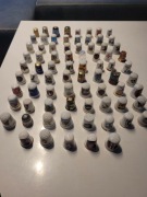 Naparstki kolekcjonerskie porcelanowe 77szt