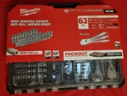 Zestaw nasadek chrom. -  1/2'' i 1/4'' 63szt. Packout Milwaukee 4932493661