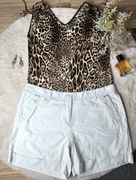 Bawełniane, kremowe spodenki, s. Oliver