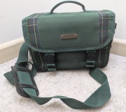 Torba fotograficzna Soligor Retro – Zielona szkocka krata – Vintage