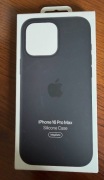 ORYGINALNE ETUI SILICONE CASE APPLE DO IPHONE 16 PRO MAX MAGSAFE BLACK BCM