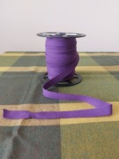 Lamówka bawełniana zaprasowana - kolor fioletowy, 40 mb