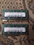 Pamięć DDR2 512MB 2 sztuki