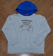 Bluza chłopięca z kapturem hoodie endo. 128/134 cm (8-9 lat)