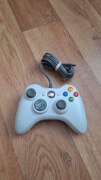 Kontroler Pad przewodowy biały do xbox 360 pc sprawny ładny