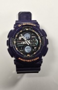 Casio G-Shock GA-140-6AER fioletowy | oryginalny | analog digital