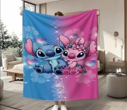 Nowy mięciutki duży koc bajkowy Stitch i Lilo 150x200