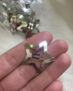 Spinki gwiazdki srebrne spinki do włosów 10 sztuk