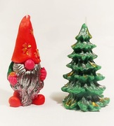 Świeca sojowa Zestaw Skrzat Choinka Boże Narodzenie Święta 