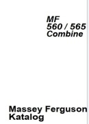 Katalog części kombajn  Massey Ferguson MF 560, MF 565