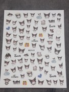 Naklejki na paznokcie samoprzylepne sanrio kuromi 