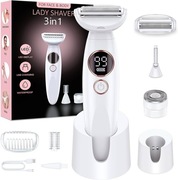 LADY SHAVER ALL-IN-ONE GROOMING KIT BODY AND FACE 3 IN 1,