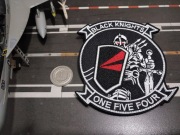 Naszywka F/A-18F Super Hornet US Navy VFA-154 Black Knights velcro