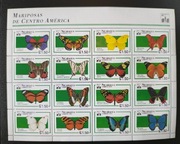 !!! NIKARAGUA MOTYLE- PIĘKNY Duży ARKUSZ CZYSTE**!!! 