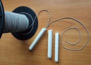 Obciążnik 3 szt. (ciężarek) sznurka żaluzji pion - verticali + sznurek 15m