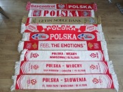 Zestaw 9x szalik Reprezentacja Polski - Polska, kibic, kolekcja, szal