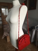 Torebka czerwona skóra naturalna