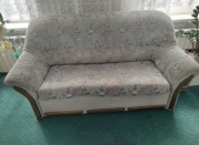 Komplet wypoczynkowy - kanapa z funkcja spania + 2 fotele