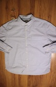 Koszula M&S r. XL biało-nieb dł rękaw paski bawełna 