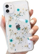 Etui Iphone 11, przeźroczyste, w kwiaty, slim