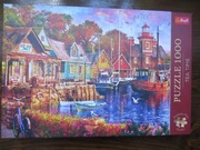 Puzzle 1000 Nadmorski zakątek Tea time Trefl jak nowe