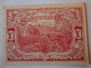 Notgeld - Gutschein, Austria, Grein, 10 Heller, 1920
