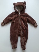 Przejściowy, brązowy kombinezon- miś r. 68 H&M
