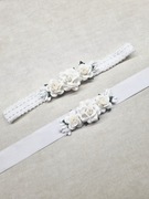 Zestaw opaska wianek oraz pasek do sukienki 