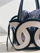 Torebka handmade ze sznura bawełnianego | unikatowa | designerska