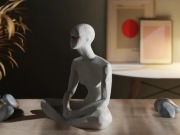 Rzeźba w medytacyjnej pozie