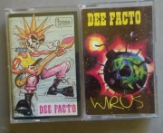 MC DEE FACTO  "S/T" I "WIRUS" KASETA X 2 ZESTAW PUNK