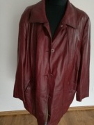 Luksusowa MARBET Kurtka Skóra Naturalna R XL XXL Czerwona Idealna Jak Nowa