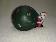 Świecznik mikołaj z workiem prezentów 