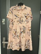 ADPT sukienka modny wzór kwiaty kwiecista hit blog roz.42 