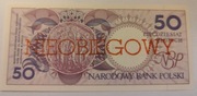 NIEOBIEGOWY Banknot Miasta Polski - 50zł