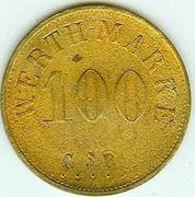 SOBÓTKA - WERTH-MARKE 100 G S R mos 28,9 mm - unlkat !!