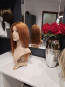 Peruka z włosów naturalnych lace front ruda