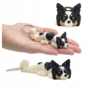 Breloczek 3D w kształcie pieska – Papillion