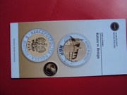 Monety okolicznościowe 5zł Ratusz w Brzegu z folderem