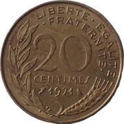 Francja 20 centymów z 1971 roku - OBEJRZYJ MOJĄ OFERTĘ