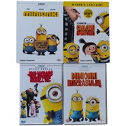 Minionki 1-4 DVD Bajki Dla Dzieci DreamWorks Dubbing Polski Polski Komplet