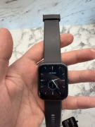 Smartwatch czarny – ekran dotykowy, tętno, krokomierz