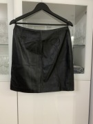 Skórzana spódniczka, spódnica czarna 