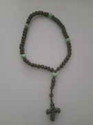 Różaniec z nici sznurka satynowego