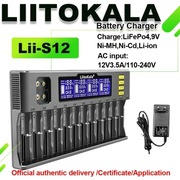 Ładowarka LiitoKala Lii-S12 12-Slot 18650 21700 AA Battery charger